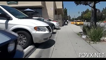 Tight shaved pussy gets nailed