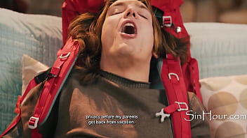 Big tits redhead milf strikes a hush deal with clients stepson