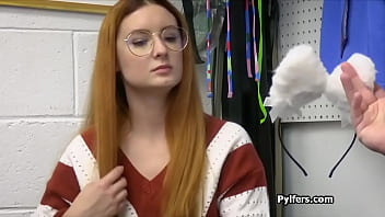 Ginger geek hottie sucks mall cops dick after getting busted for stealing stuff Ginger geek hottie sucks mall cops dick after getting busted for stealing stuff