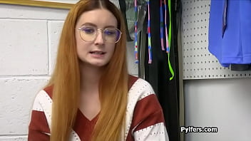 Ginger geek hottie sucks mall cops dick after getting busted for stealing stuff Ginger geek hottie sucks mall cops dick after getting busted for stealing stuff