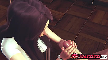 Innocent shy anime girl 3d hentai pov oral sex sloppy deepthroat and intense facial cumshot on flushed blushing girl in honey select 2