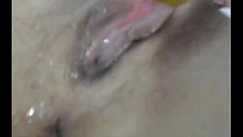 Busty brunette milf reveals her juicy pussy