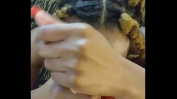 Balls eating sexy ebony