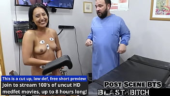 Mia's pussy gets shocked and blasted with cum