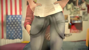 Spying his step daughter when she having sex with her boyfriend