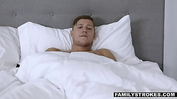 Handling my stepbrother's cock