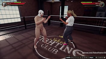 Yel vs felicity nf3d mixed mma combat femdom