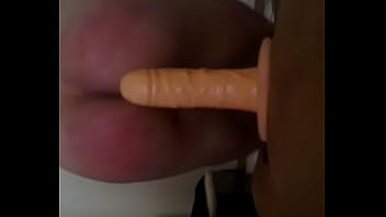 Sissy slave get his ass fucked by my dildo