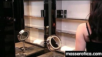 Massage therapist giving her patient some unknowing love 12