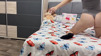 My stepsister started dancing because valentine's day is coming hot