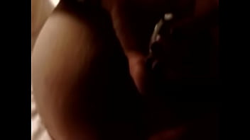 Girlfriend using her new toy