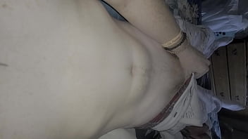 Redhead shows off big dick