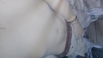 Redhead shows off big dick