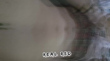 Redhead shows off big dick