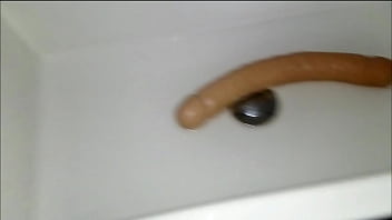 Anal sex i discover her in the bathroom with a toy and she invites me to break her ass with my big cock big ass and busty brunette latina