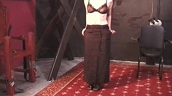 Nasty brunette babe fiona gets bound