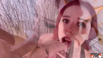 Fucking oiled boobs and blowjob cum on face