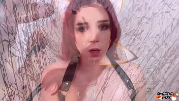 Fucking oiled boobs and blowjob cum on face