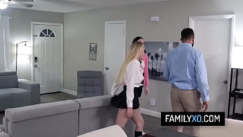 Religious stepfather teach his blonde teen stepdaughter more about sex Religious stepfather teach his blonde teen stepdaughter more about sex