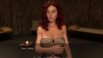 The lust city #45 sexy red head gets fucked hard in her bed face fucked and cumm all over her big tits