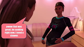 2 college girls sniffing butt