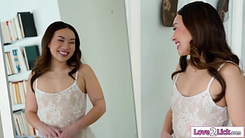Asian stepdaughter kimmy kimm is getting married but hooks up one last time with her busty stepmom krystal big tit milf fingers and rims her