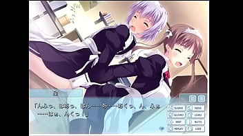 メイドの尻コキ＆ダブルフェラ