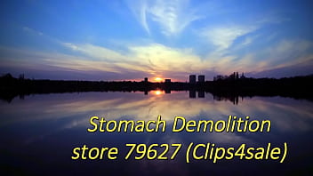 Fetish obsession for abs trampling