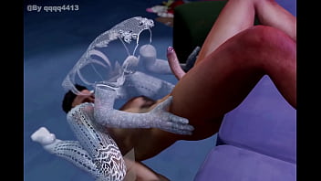 Invisible girl living clothes white lace outfit below job Invisible girl living clothes white lace outfit below job