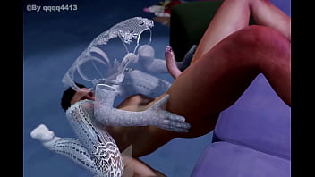 Invisible girl living clothes white lace outfit below job Invisible girl living clothes white lace outfit below job