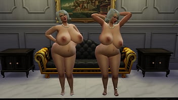 Twin preggo gilfs sexy dancing