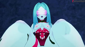 Rebecca having sex in night city 2 cyberpunk full & pov on sheer & fantasyking3