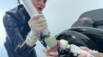 Medical room electro edging heavy cumshot and overtime teasing