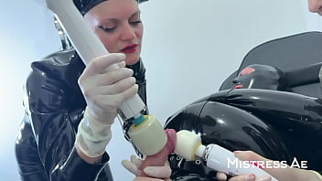 Medical room electro edging heavy cumshot and overtime teasing