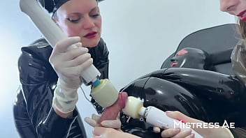 Medical room electro edging heavy cumshot and overtime teasing