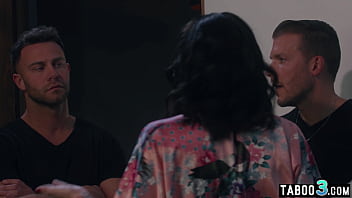 Big titted housewife shared and fucked hard by hubby and his nate