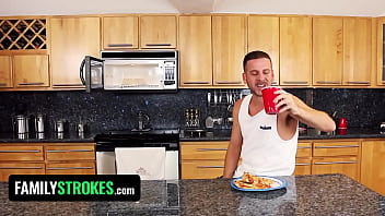 Fighting over their stepbrother