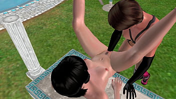 3d animated sex video lesbian girl fisting in laying on table