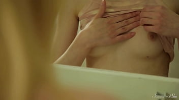 Tiny doll scantilla is buffing her muffin like a slut