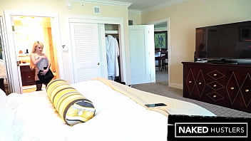 Petite blonde russian with nice big tits pleasures thick dark dick with her mouth and pussy