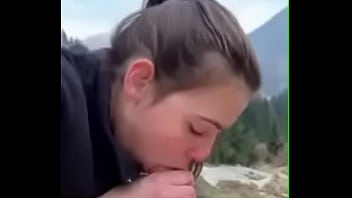 Blowing boyfriend cock