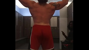 Built to be stared at every line across my back is power you can’t ignore watch me flex spread and own the space #