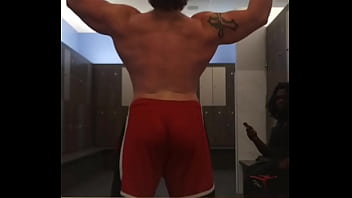 Built to be stared at every line across my back is power you can’t ignore watch me flex spread and own the space #