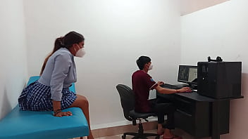 Perverted doctor fucks pussy of horny 18 year old teenager