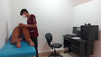 Perverted doctor fucks pussy of horny 18 year old teenager