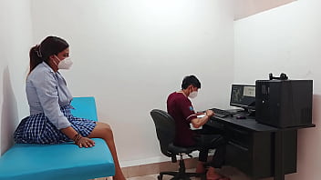 Perverted doctor fucks pussy of horny 18 year old teenager