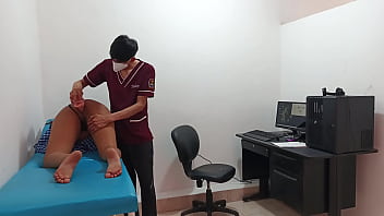 Perverted doctor fucks pussy of horny 18 year old teenager
