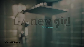 Elegant teen model enjoys a sensual bath