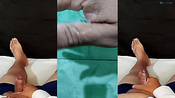 Fiquei excitado pensando na minha ex namorada e bati uma punheta ficando com a mão toda gozada minha esposa não pode saber disso watch sheer red