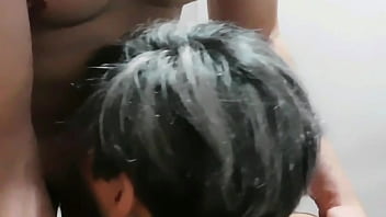 The plumber fills me with milk